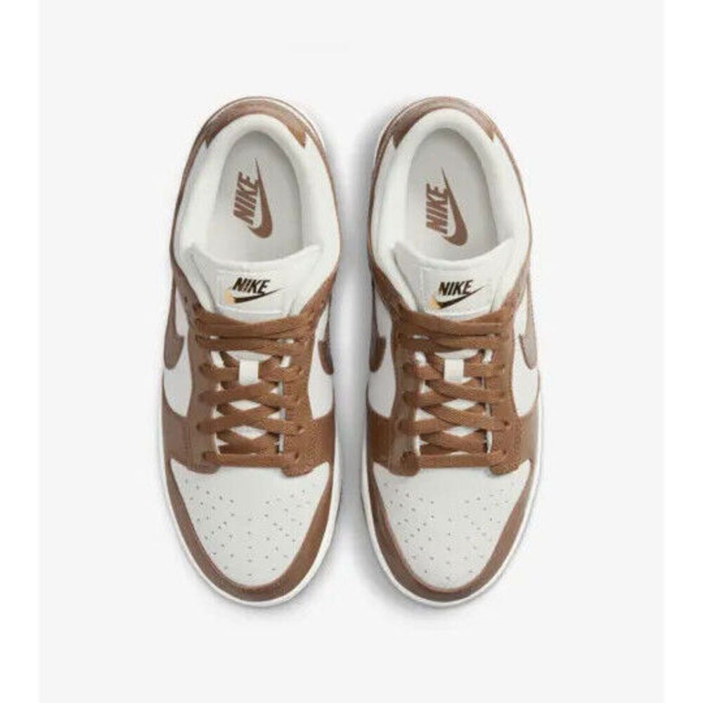 Nike Dunk Low FJ2260-001 Sneakers Women's Ale Brown White Leather Low Top PSS145 - Picture 5 of 10